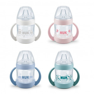 Kojenecká láhev na učení NUK Nature Sense 150 ml modrá