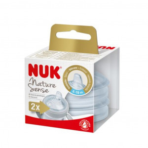 Dojčenská fľaša na učenie NUK Nature Sense 150 ml modrá
