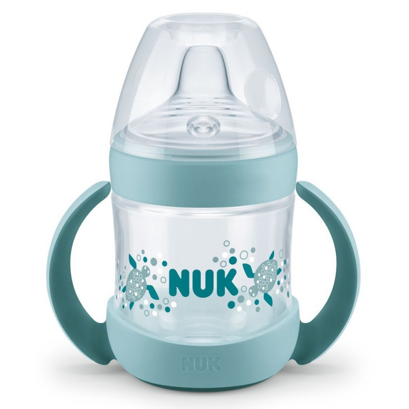 Dojčenská fľaša na učenie NUK Nature Sense 150 ml zelená