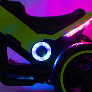 Detská elektrická motorka Baby Mix POLICE biela