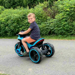 Detská elektrická motorka Baby Mix POLICE biela