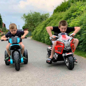 Detská elektrická motorka Baby Mix POLICE zelená