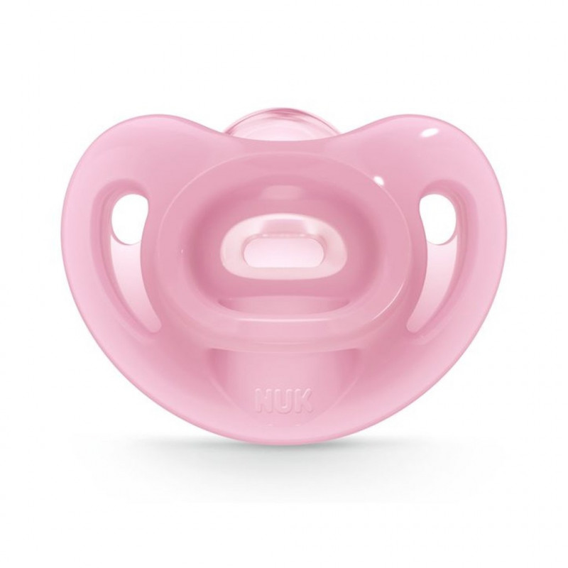 Silikonový dudlík Sensitive NUK 6-18m růžový