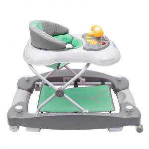 Dětské chodítko s houpačkou a silikonovými kolečky Baby Mix mint