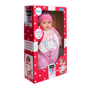 Maďarsky hovoriaca a spievajúca detská bábika PlayTo Anička 46 cm
