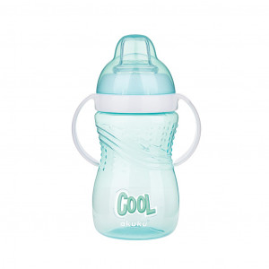 Hrníček se silikonovým náustkem Akuku 280ml zelený
