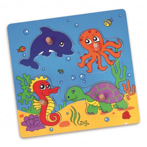 Detské drevené puzzle s...