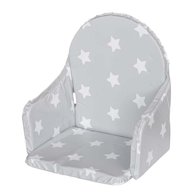 Vložka do drevených jedálenských stoličiek typu New Baby Victory sivá hviezdičky