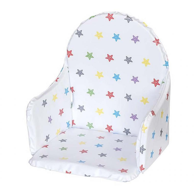 Vložka do drevených jedálenských stoličiek typu New Baby Victory biela hviezdy