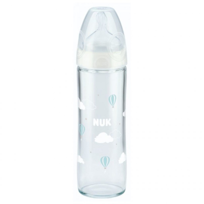 Sklenená dojčenská fľaša NUK New Classic 240 ml white