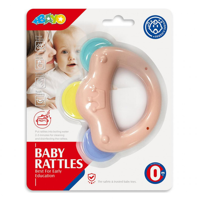Kousátko s chrastítkem Baby Mix koruna