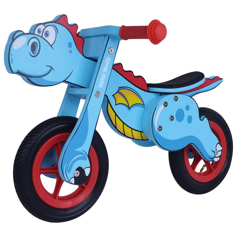 Detské odrážadlo bicykel Milly Mally DINO Mini blue