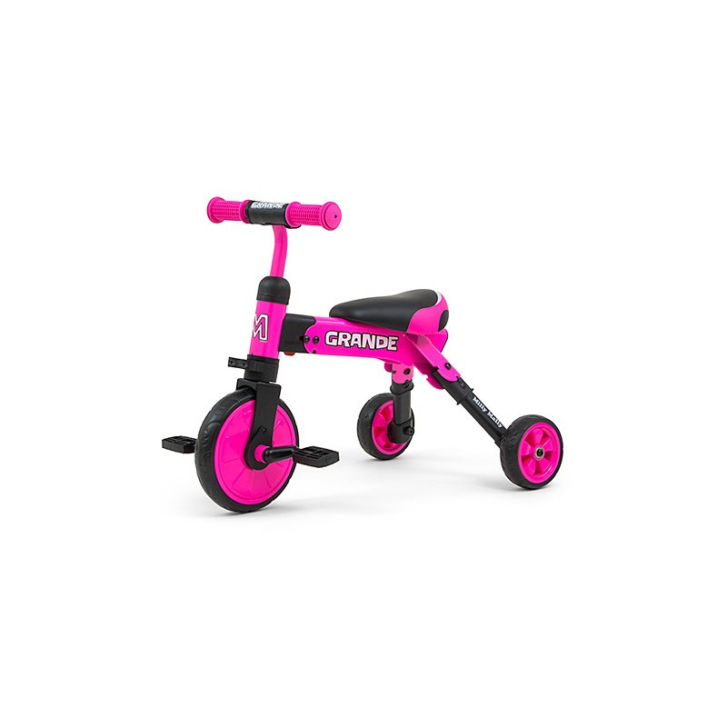 Dětská tříkolka 2v1 Milly Mally Grande pink