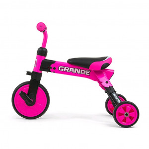 Dětská tříkolka 2v1 Milly Mally Grande pink