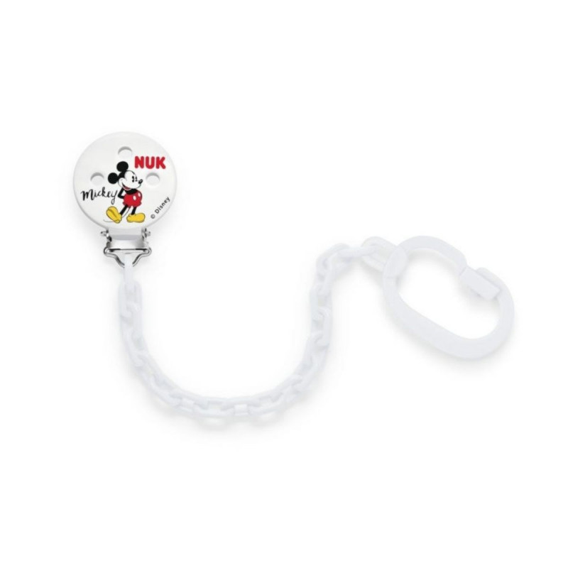Retiazka na cumlík NUK Disney Mickey biela