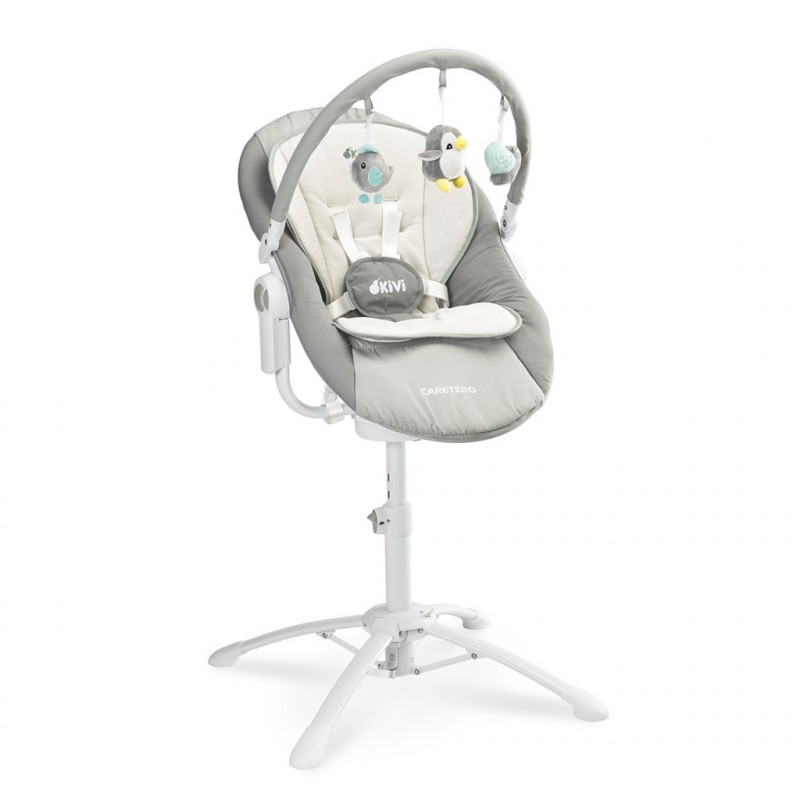 Dětská jídelní židlička 3v1 Caretero Kivi grey