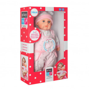 Maďarsky hovoriaca a spievajúca detská bábika PlayTo Júlia 46 cm