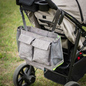 Taška ke kočárku a organizér 2v1 CLEVER BAG Akuku 8 kapes