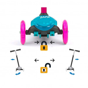 Dětská koloběžka Milly Mally Scooter Zapp pink