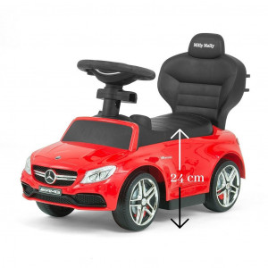 Detské odrážadlo s vodiacou tyčou Mercedes Benz AMG C63 Coupe Milly Mally blue