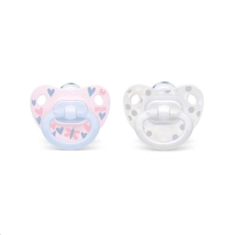 Dudlík NUK Classic Happy Day 0-6m 2ks dívka