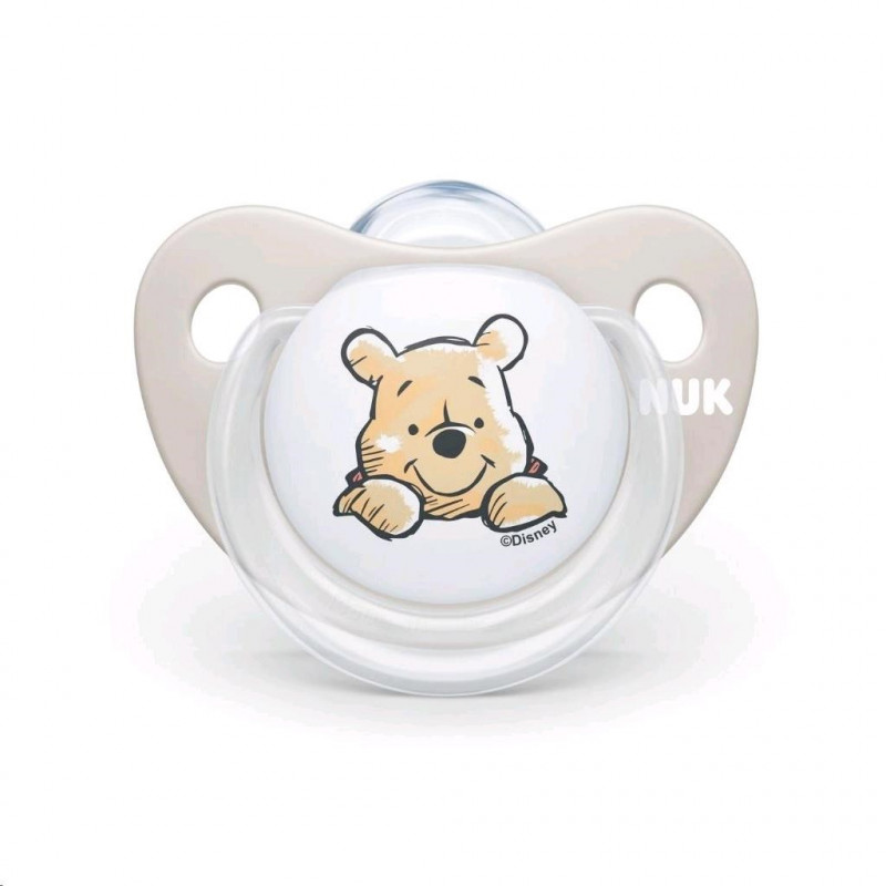 Dudlík Trendline NUK Disney Medvídek Pú 0-6m Box béžové