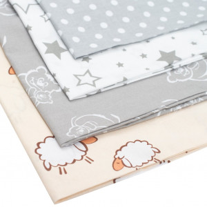 Obliečka na dojčiaci vankúš v tvare C New Baby XL sivý s bodkami