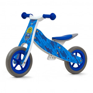 Dětské multifunkční odrážedlo 2v1 Milly Mally Look Blue Army