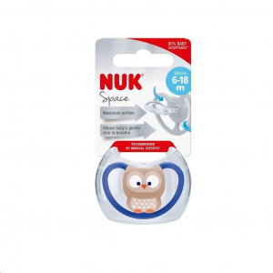 Dudlík Space NUK 6-18m sovička