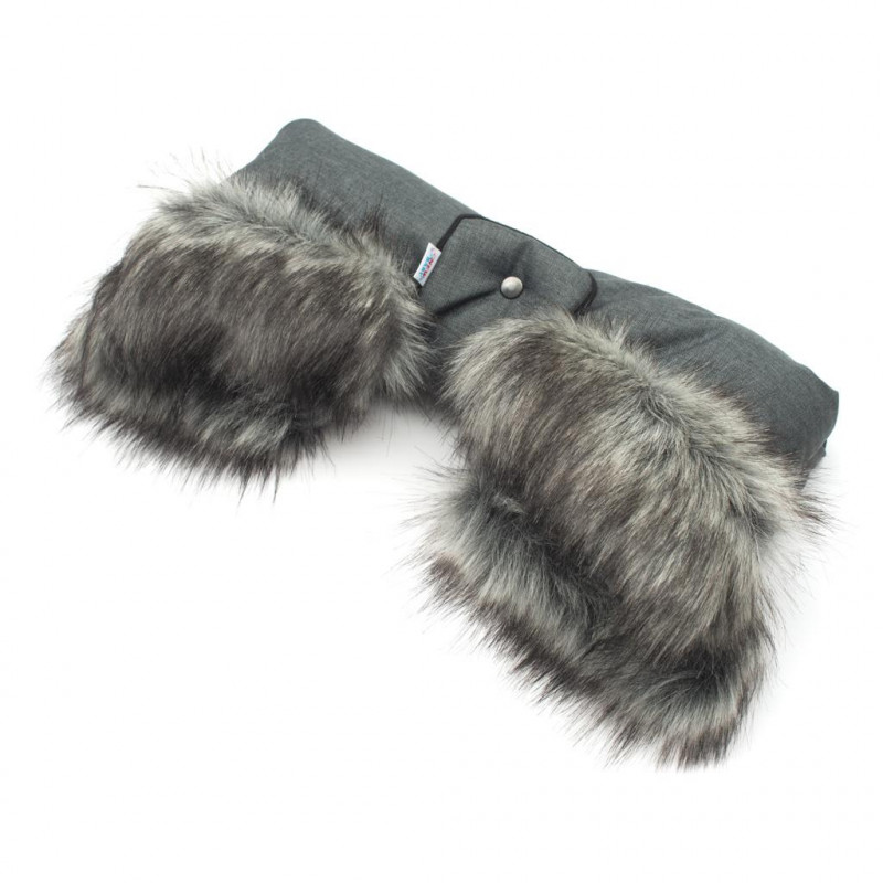 Rukávník na kočiar 2v1 New Baby s kožušinkou blue