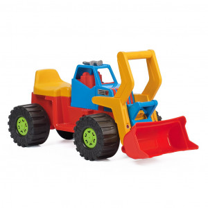 Detské odrážadlo Bager nakladač Bayo 74 cm modrý