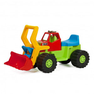 Detské odrážadlo Bager nakladač Bayo 74 cm modrý