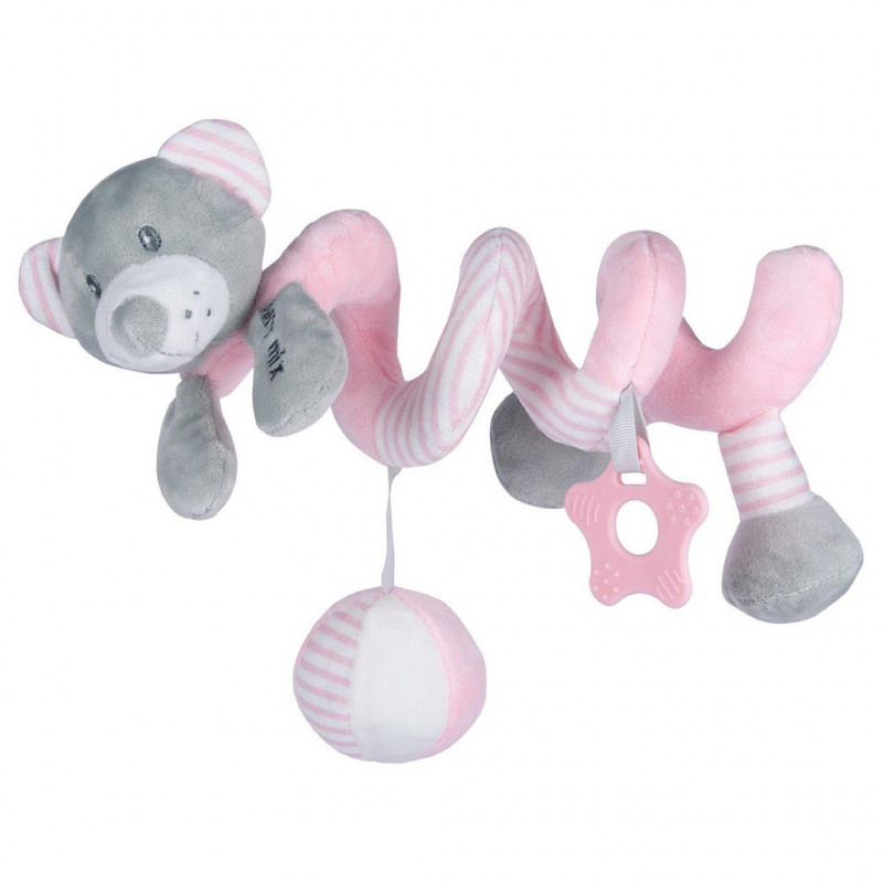 Hračka na postieľku Špirála Baby Mix medveď rúžový