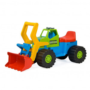 Detské odrážadlo Bager nakladač Bayo 74 cm zelený