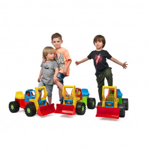 Detské odrážadlo Bager nakladač Bayo 74 cm zelený