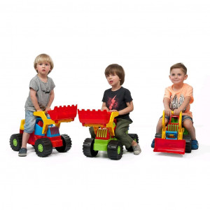 Detské odrážadlo Bager nakladač Bayo 74 cm zelený