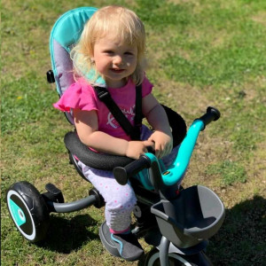 Dětská tříkolka Baby Mix 5v1 RELAX 360° mátová