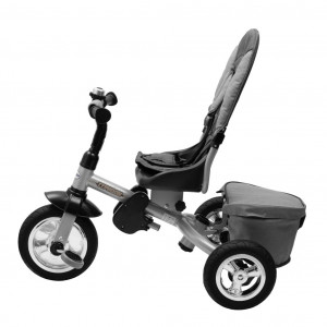 Dětská tříkolka Baby Mix 3v1 TYPHOON 360° šedá