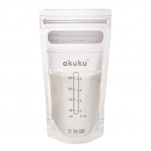 Sterilní sáčky pro skladování mléka a pokrmů Akuku 150ml 30ks