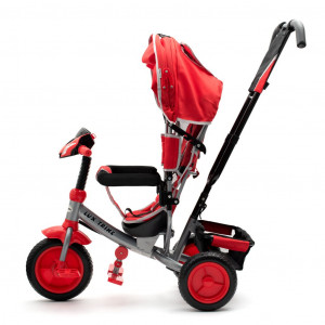 Detská trojkolka so svetlami Baby Mix Lux Trike červená