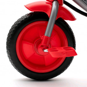 Detská trojkolka so svetlami Baby Mix Lux Trike tmavo sivá