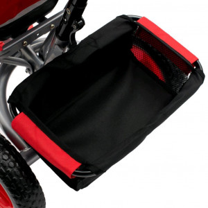 Detská trojkolka so svetlami Baby Mix Lux Trike tmavo sivá