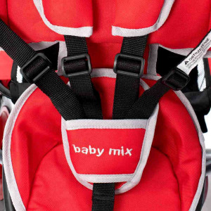 Detská trojkolka so svetlami Baby Mix Lux Trike tmavo sivá