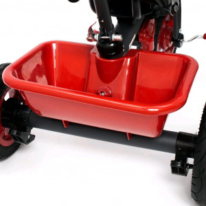 Detská trojkolka Baby Mix RIDER 360° sivá