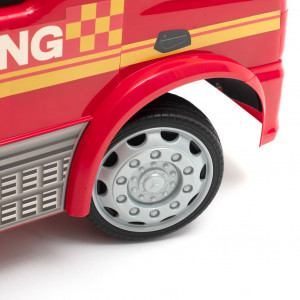 Detské odrážadlo so zvukom Mercedes Baby Mix POŽIARNICI červené