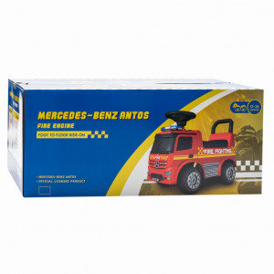 Detské odrážadlo so zvukom Mercedes Baby Mix POŽIARNICI červené