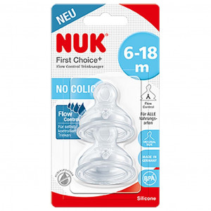 Náustok Flow Control Nuk 6-18 m  2 ks