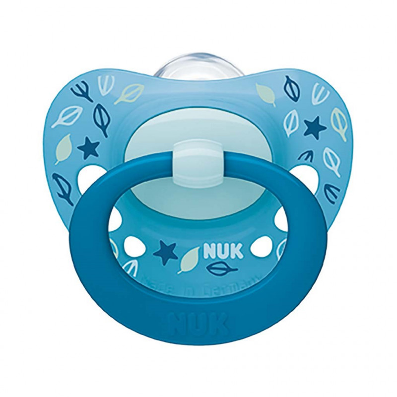 Dudlík NUK Classic Signature 18-36m modrý