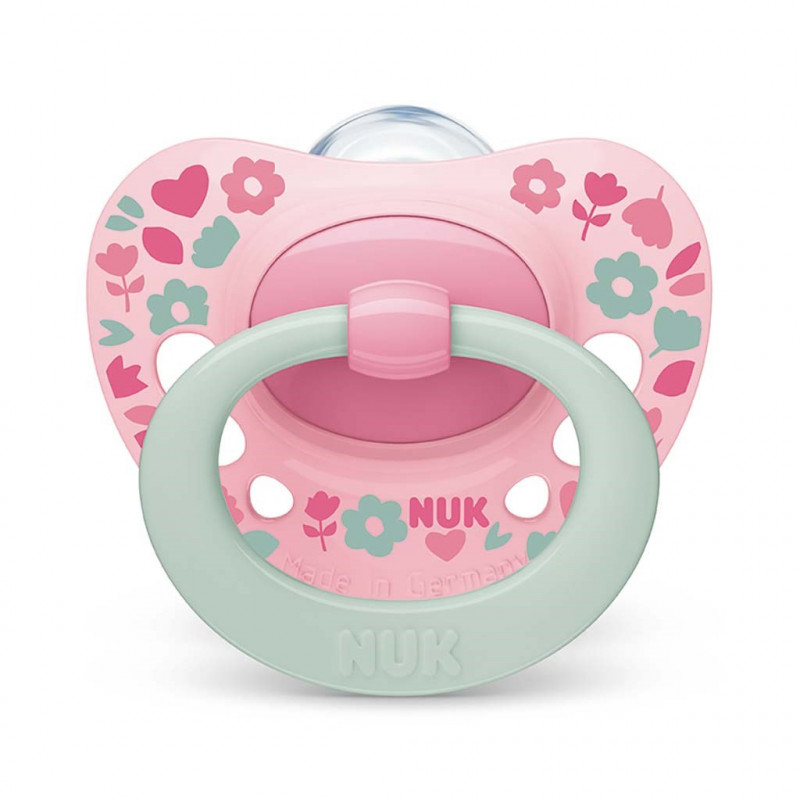 Dudlík NUK Classic Signature 18-36m růžový
