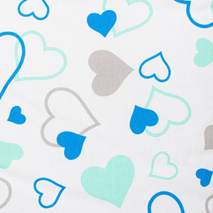 Klasická šněrovací zavinovačka New Baby JACKET modrá srdíčka